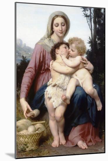 The Holy Family-William Adolphe Bouguereau-Mounted Art Print