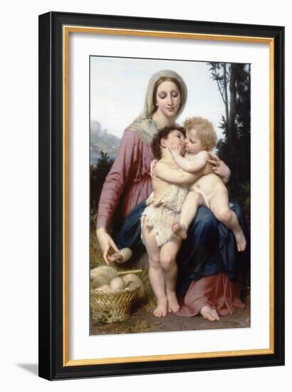 The Holy Family-William Adolphe Bouguereau-Framed Art Print