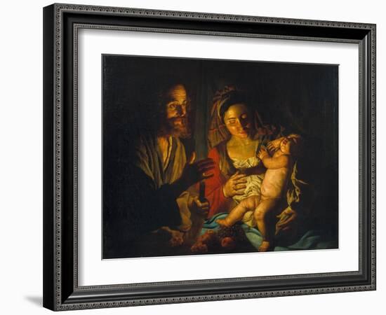 The Holy Family-Matthias Stomer-Framed Giclee Print