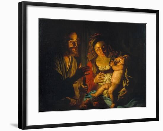 The Holy Family-Matthias Stomer-Framed Giclee Print