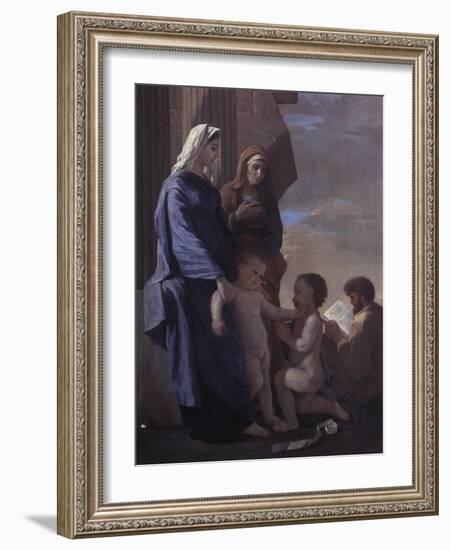 The Holy Family-Nicolas Poussin-Framed Giclee Print