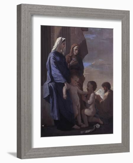 The Holy Family-Nicolas Poussin-Framed Giclee Print