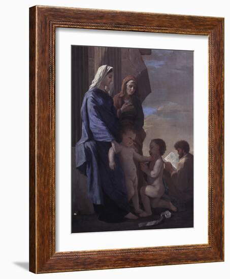 The Holy Family-Nicolas Poussin-Framed Giclee Print