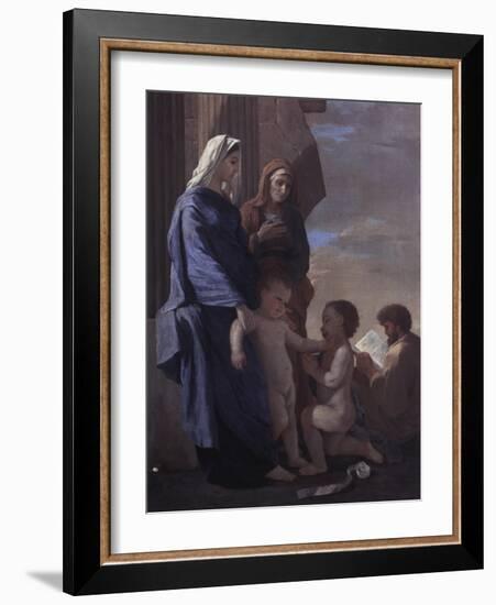 The Holy Family-Nicolas Poussin-Framed Giclee Print