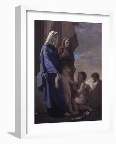 The Holy Family-Nicolas Poussin-Framed Giclee Print