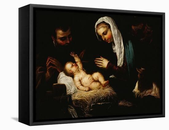 The Holy Family-Jacopo Robusti Tintoretto-Framed Premier Image Canvas