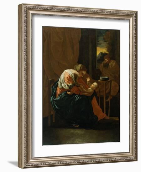 The Holy Family-Nicolas Poussin-Framed Giclee Print