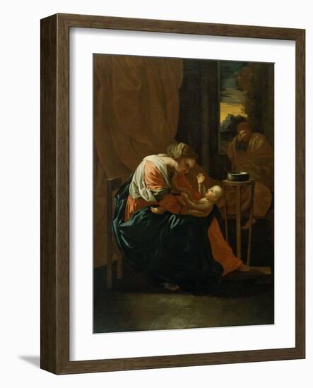 The Holy Family-Nicolas Poussin-Framed Giclee Print