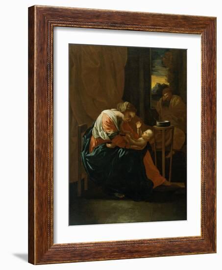 The Holy Family-Nicolas Poussin-Framed Giclee Print