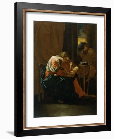 The Holy Family-Nicolas Poussin-Framed Giclee Print