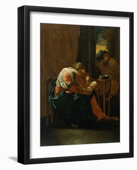 The Holy Family-Nicolas Poussin-Framed Giclee Print