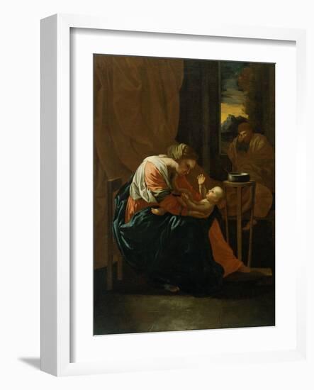 The Holy Family-Nicolas Poussin-Framed Giclee Print