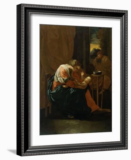 The Holy Family-Nicolas Poussin-Framed Giclee Print