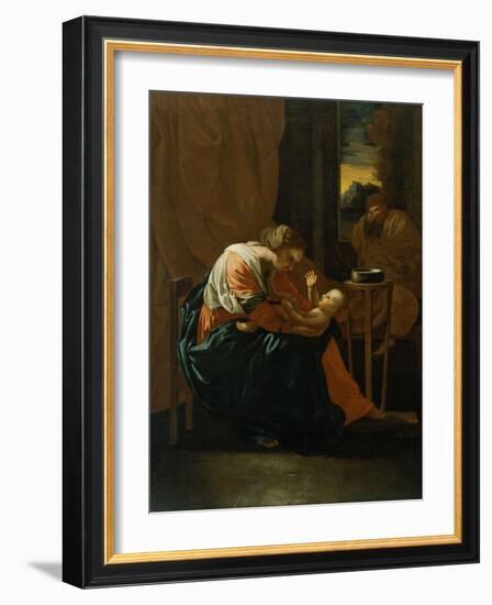 The Holy Family-Nicolas Poussin-Framed Giclee Print