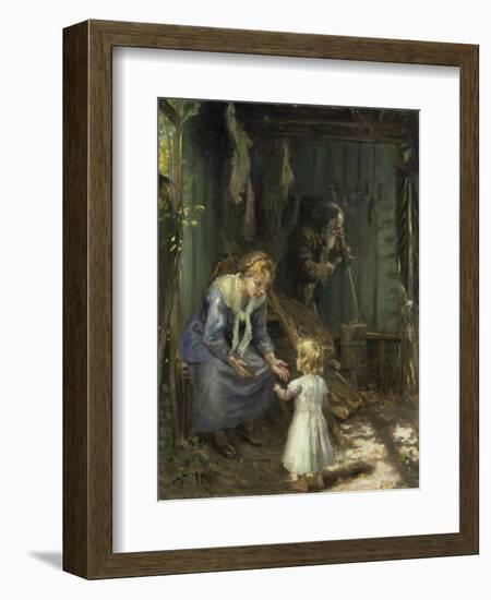 The Holy Family-Fritz von Uhde-Framed Giclee Print