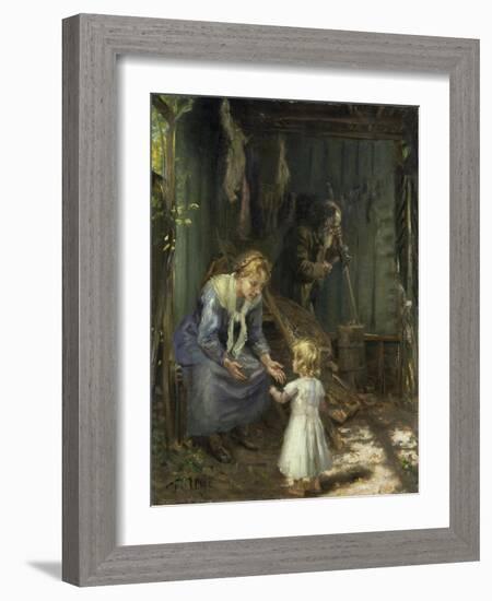 The Holy Family-Fritz von Uhde-Framed Giclee Print