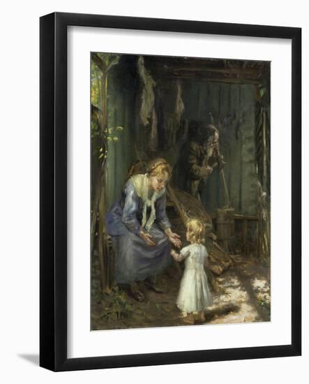 The Holy Family-Fritz von Uhde-Framed Giclee Print