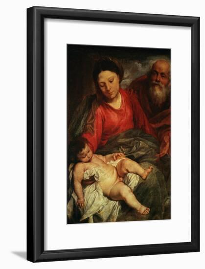 The Holy Family-Sir Anthony Van Dyck-Framed Giclee Print