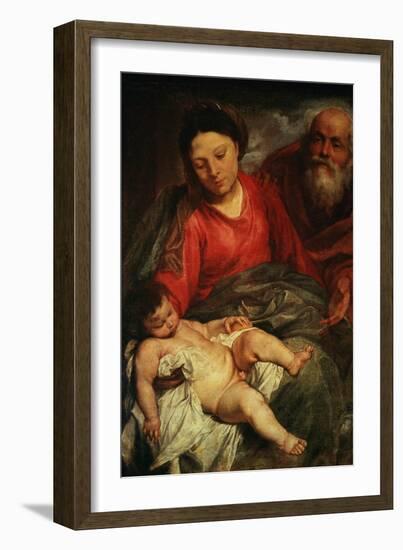 The Holy Family-Sir Anthony Van Dyck-Framed Giclee Print