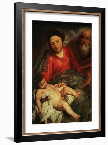 The Holy Family-Sir Anthony Van Dyck-Framed Giclee Print