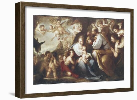 The Holy Family-Luca Giordano-Framed Giclee Print