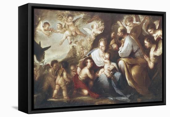 The Holy Family-Luca Giordano-Framed Premier Image Canvas