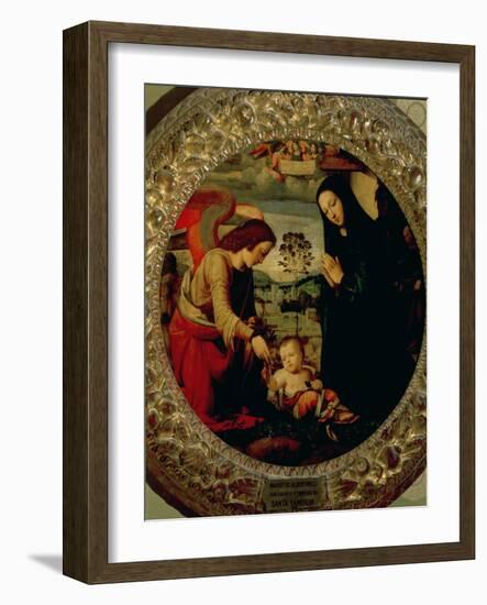 The Holy Family-Mariotto Albertinelli-Framed Giclee Print