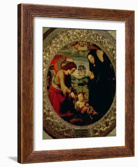 The Holy Family-Mariotto Albertinelli-Framed Giclee Print