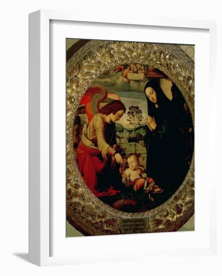 The Holy Family-Mariotto Albertinelli-Framed Giclee Print