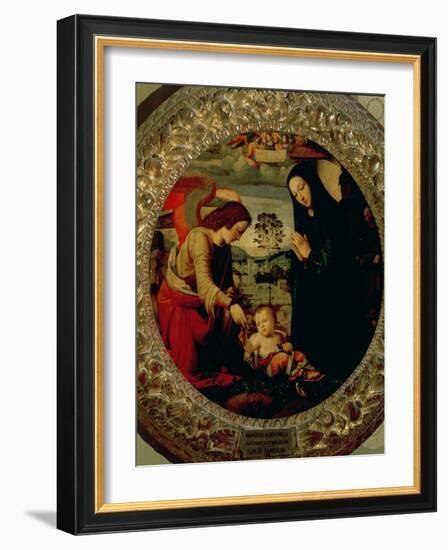 The Holy Family-Mariotto Albertinelli-Framed Giclee Print