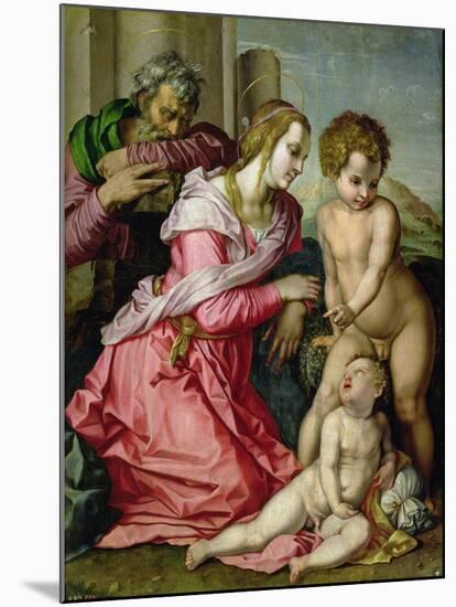 The Holy Family-Jacopo da Carucci Pontormo-Mounted Giclee Print