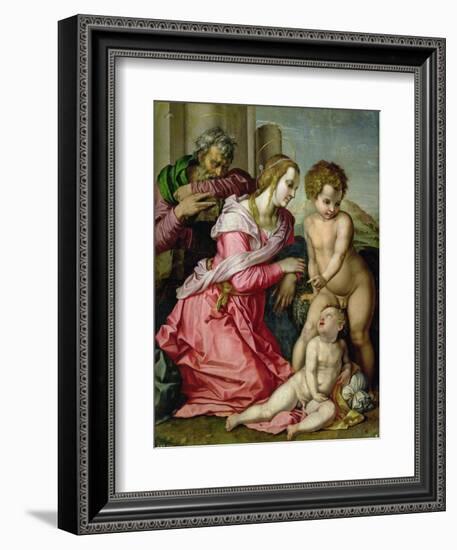 The Holy Family-Jacopo da Carucci Pontormo-Framed Giclee Print