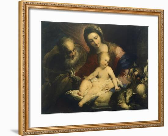 The Holy Family-Valerio Castello-Framed Giclee Print