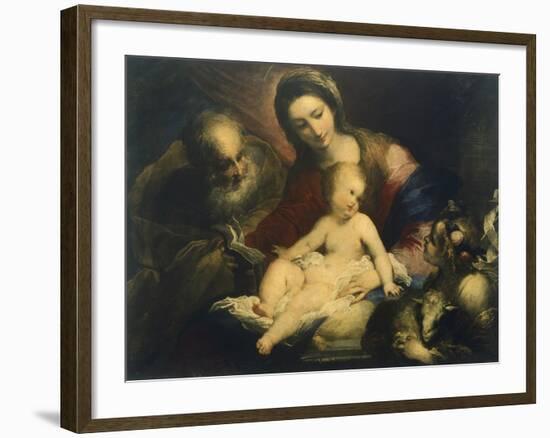 The Holy Family-Valerio Castello-Framed Giclee Print