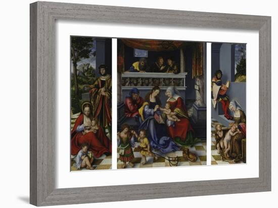 The Holy Kinship (So-Called Torgau Altarpiece), 1509-Lucas Cranach the Elder-Framed Giclee Print