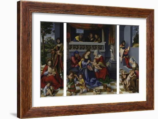 The Holy Kinship (So-Called Torgau Altarpiece), 1509-Lucas Cranach the Elder-Framed Giclee Print