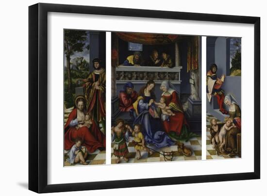 The Holy Kinship (So-Called Torgau Altarpiece), 1509-Lucas Cranach the Elder-Framed Giclee Print