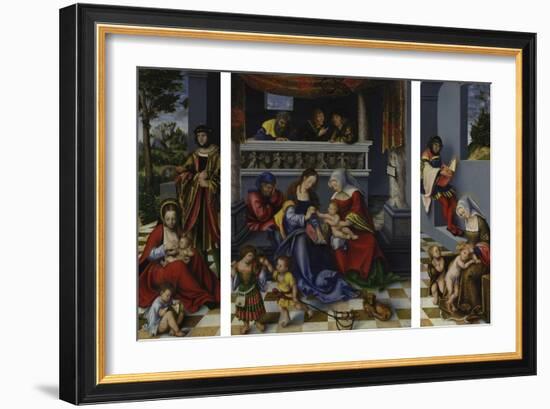 The Holy Kinship (So-Called Torgau Altarpiece), 1509-Lucas Cranach the Elder-Framed Giclee Print