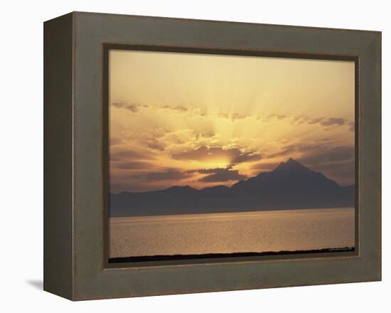 The Holy Mountain, Aghion Oros, Mount Athos, Greece-Tony Gervis-Framed Premier Image Canvas