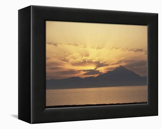 The Holy Mountain, Aghion Oros, Mount Athos, Greece-Tony Gervis-Framed Premier Image Canvas