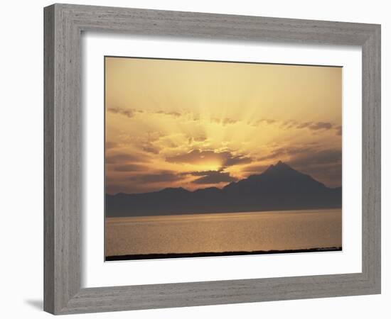 The Holy Mountain, Aghion Oros, Mount Athos, Greece-Tony Gervis-Framed Photographic Print