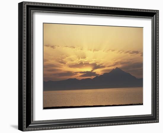 The Holy Mountain, Aghion Oros, Mount Athos, Greece-Tony Gervis-Framed Photographic Print