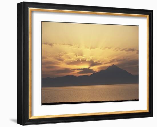 The Holy Mountain, Aghion Oros, Mount Athos, Greece-Tony Gervis-Framed Photographic Print