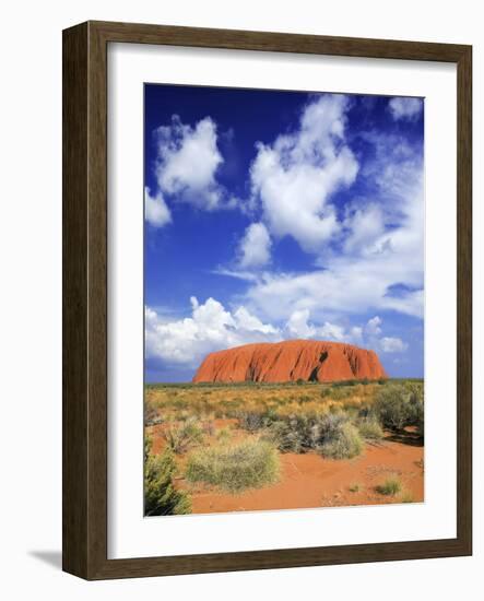 The Holy Mountain of Uluru, Ayers Rock, Uluru-Kata Tjuta National Park, Australia-Miva Stock-Framed Photographic Print