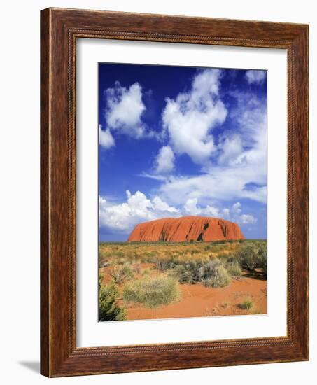 The Holy Mountain of Uluru, Ayers Rock, Uluru-Kata Tjuta National Park, Australia-Miva Stock-Framed Photographic Print