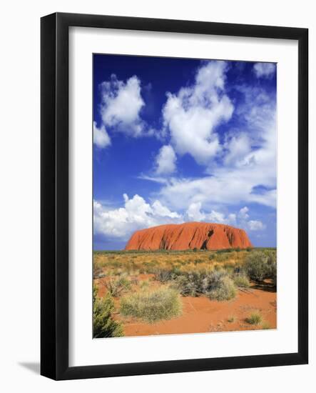 The Holy Mountain of Uluru, Ayers Rock, Uluru-Kata Tjuta National Park, Australia-Miva Stock-Framed Photographic Print