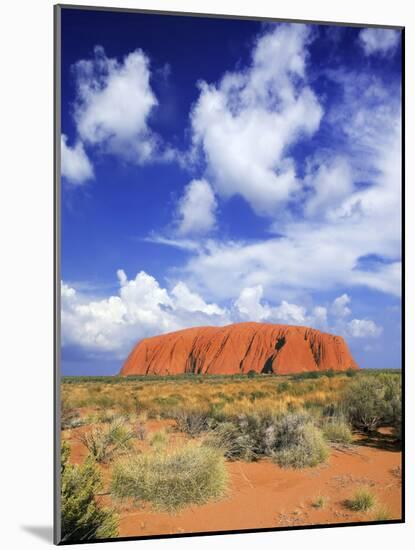 The Holy Mountain of Uluru, Ayers Rock, Uluru-Kata Tjuta National Park, Australia-Miva Stock-Mounted Photographic Print