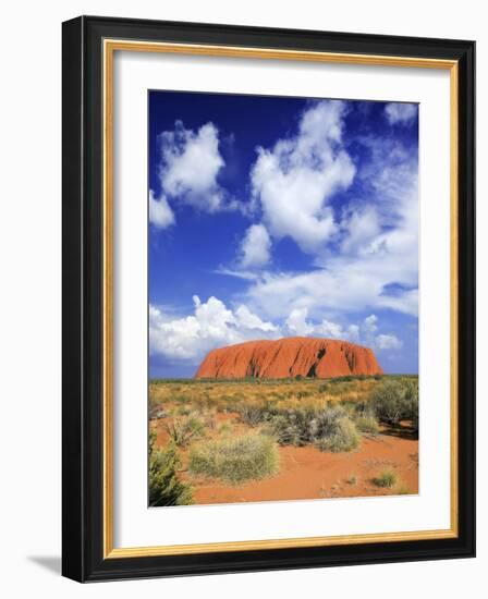 The Holy Mountain of Uluru, Ayers Rock, Uluru-Kata Tjuta National Park, Australia-Miva Stock-Framed Photographic Print