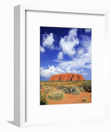 The Holy Mountain of Uluru, Ayers Rock, Uluru-Kata Tjuta National Park, Australia-Miva Stock-Framed Photographic Print