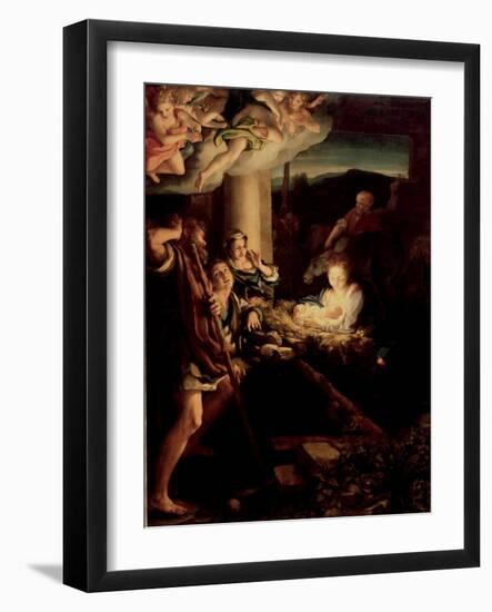 The Holy Night, 1527-1530-Correggio-Framed Giclee Print